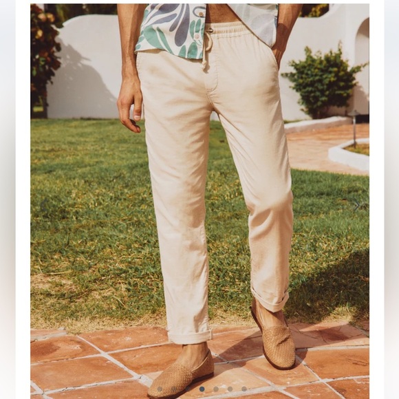 MARINE Layer Saturday stretch Beach Pant in fog XL - Picture 4 of 15